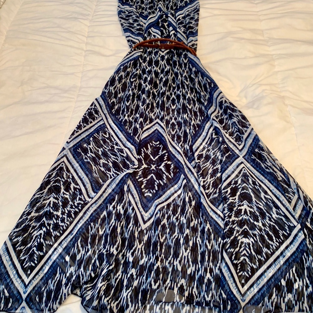 Express  Sun Dress Thin Straps and Belt - size M